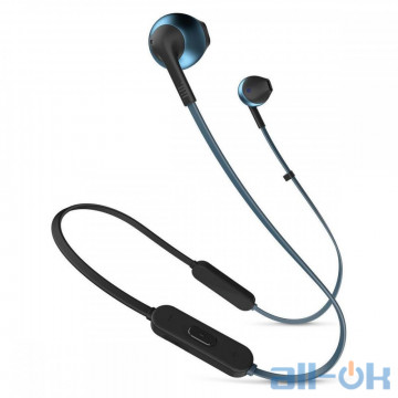 Навушники з мікрофоном JBL T205BT Blue (JBLT205BTBLU) UA UCRF